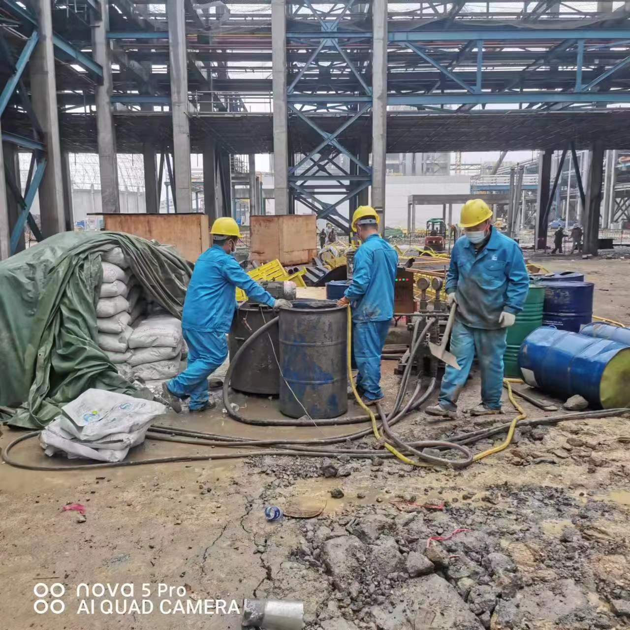 尚志设备基础下沉沉降注浆加固施工